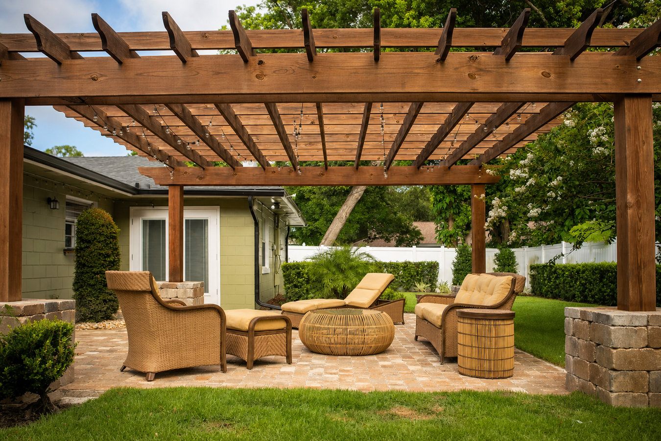 Pergola installation