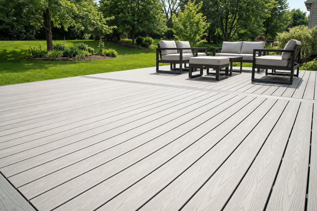 Trex deck installation